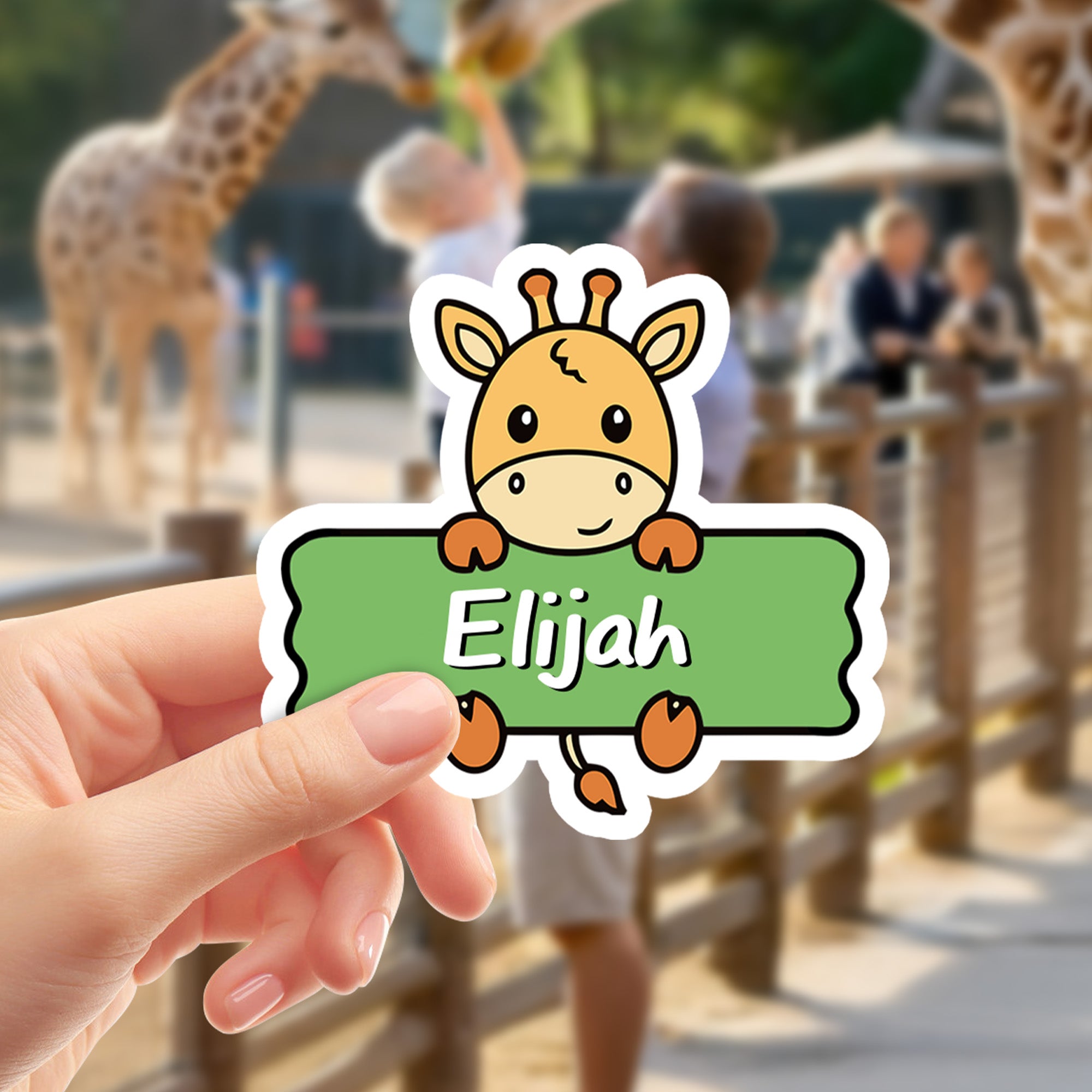 Personalizado lindo animal impermeable pegatinas etiquetas con nombre de papelería marcado de vuelta a la escuela cumpleaños regalo para niños estudiantes