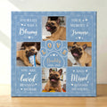 Pata de perro personalizada acuarela Foto Giclee Impresiones en lienzo Decoración del hogar Regalo conmemorativo para familia amante de las mascotas