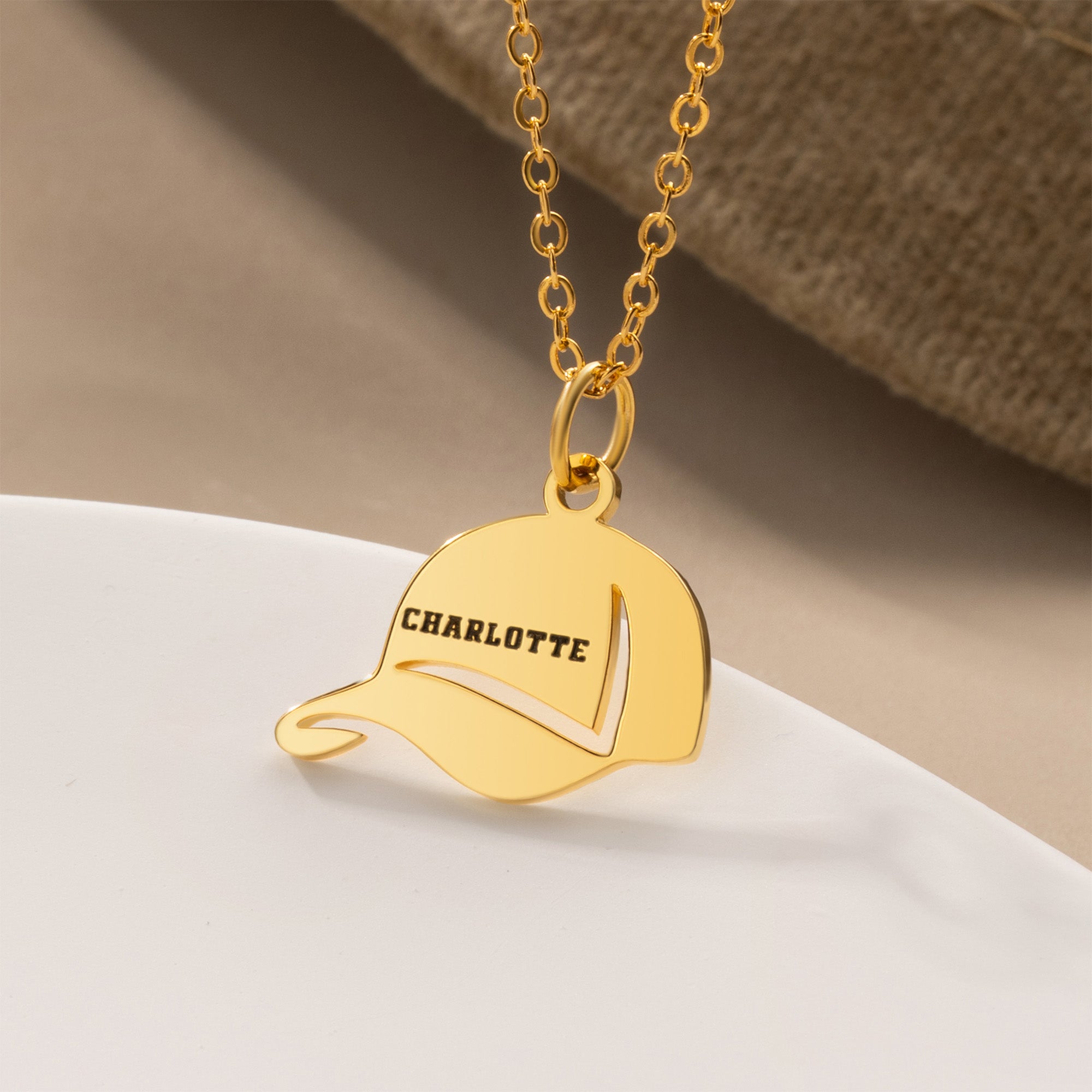 Collar colgante personalizado de gorra de béisbol con nombre Game Day Accessories Birthday Gift for Baseball Lovers Players