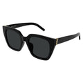 Saint Laurent Oversized Square Acetate Sunglasses — Black