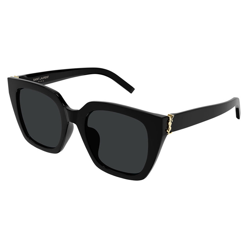 Saint Laurent Oversized Square Acetate Sunglasses — Black