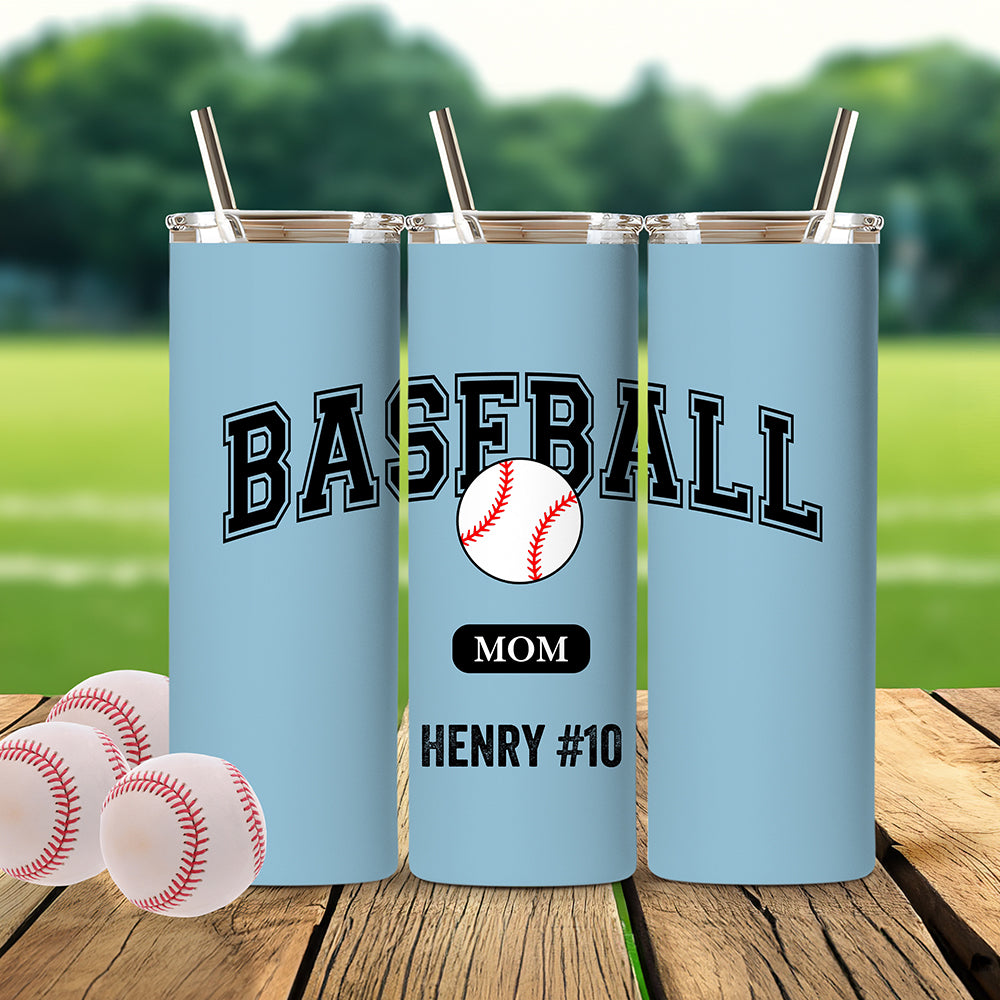 Vaso personalizado de natación fútbol béisbol deportes 20 oz aislado con título y texto Gimnasio Accesorios de entrenamiento Regalo de cumpleaños para amante de los deportes