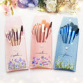 Bolsa personalizada para brochas de maquillaje con 8 brochas de maquillaje y artículos de viaje Día de la Madre Regalo de cumpleaños para mujer