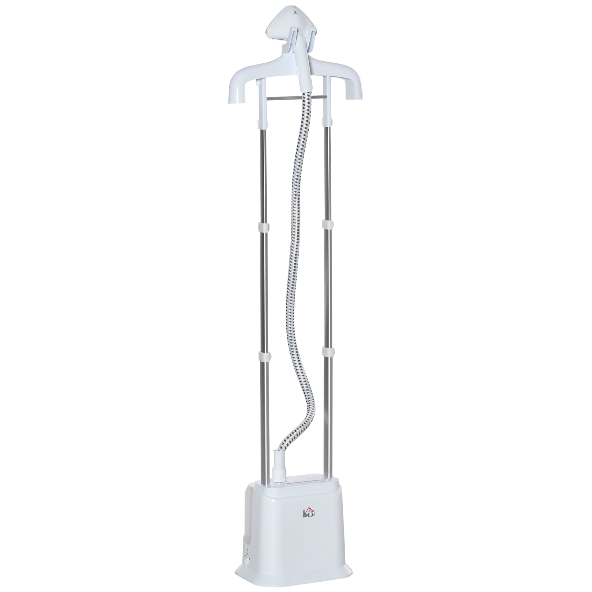 Upright Garment Clothes Steamer Suitable for all Fabrics with 6 Steam Settings, White