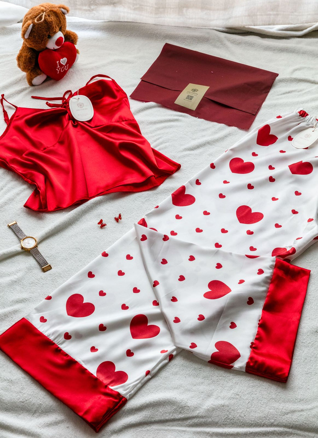 PIJAMA SATÉN 2 PIEZAS – VALENTINE 1