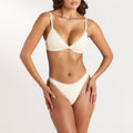 Lounge Underwear Comfort Triangle Bralette - Latte