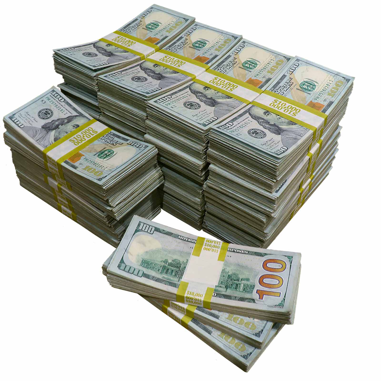 $500,000 RealAged® Full Print New Series Stacks By Prop Money Inc.