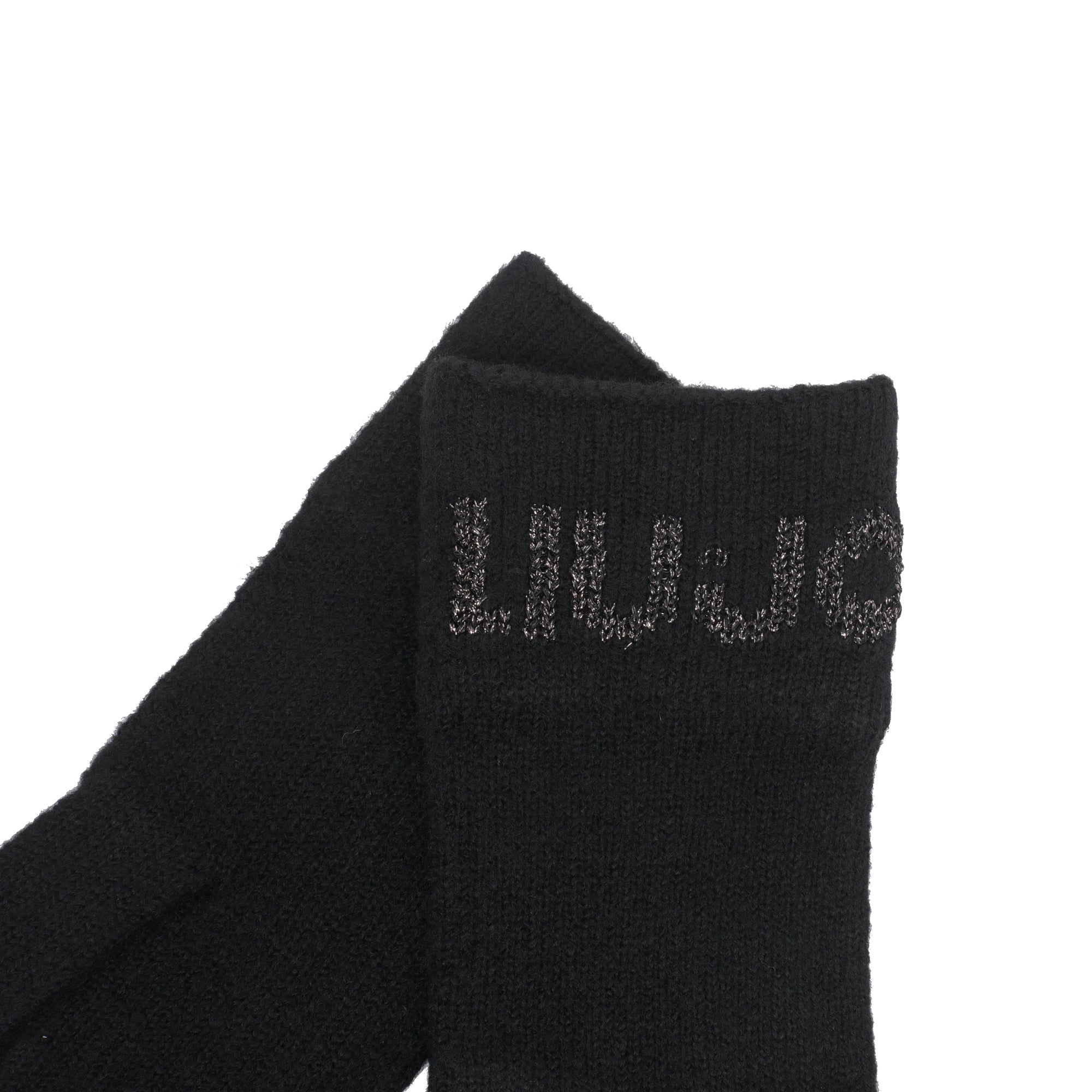 Liu Jo Gloves Black Acrilica Polyester Elastan