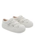 Moon Boot Sandals White Calf Leather/rubber Sole
