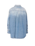 The Attico Shirts Blue Cotton