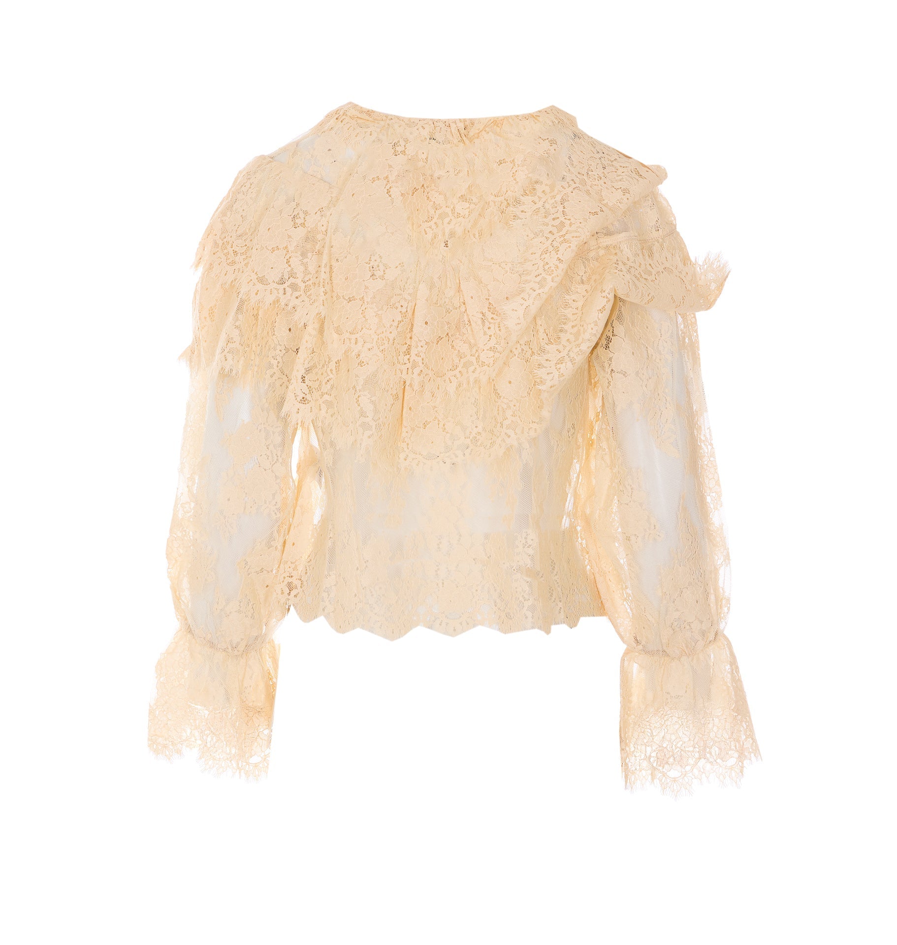 Rixo Top Beige Polyamide