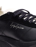 Y-3 Sneakers Black Leather And Suede