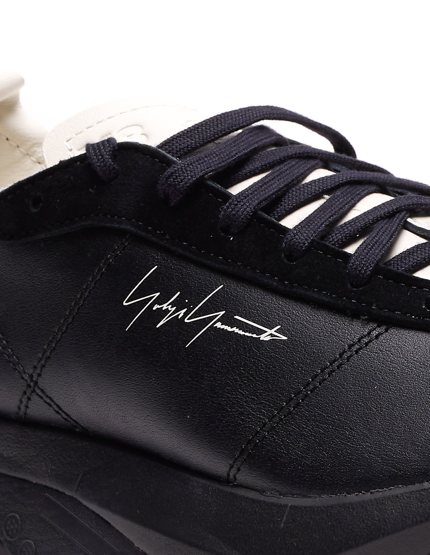 Y-3 Sneakers Black Leather And Suede
