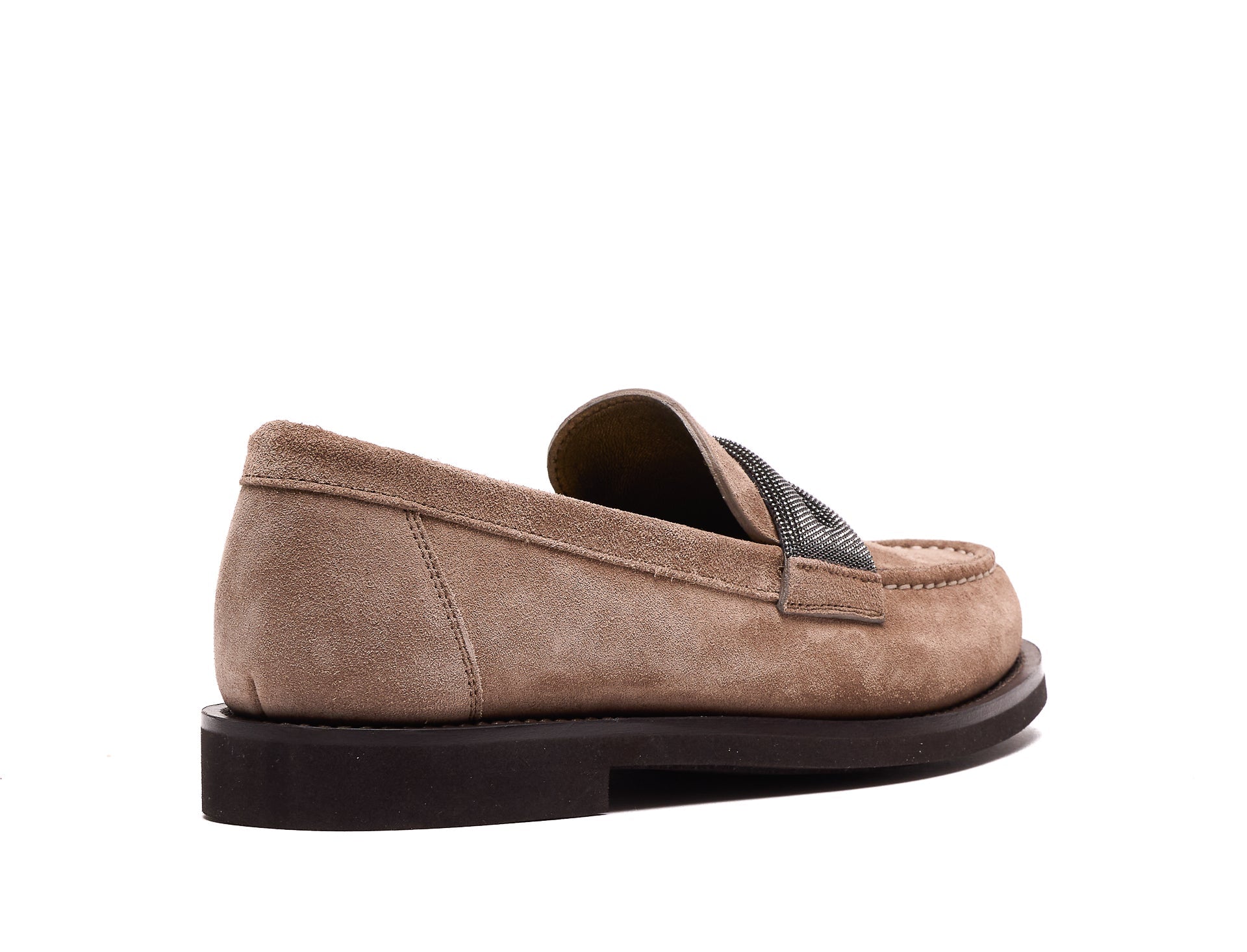 Brunello Cucinelli Flat shoes Brown Suede - 40