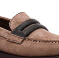 Brunello Cucinelli Flat shoes Brown Suede - 40