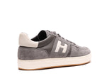 Hogan Sneakers Grey Leather And Suede - 8