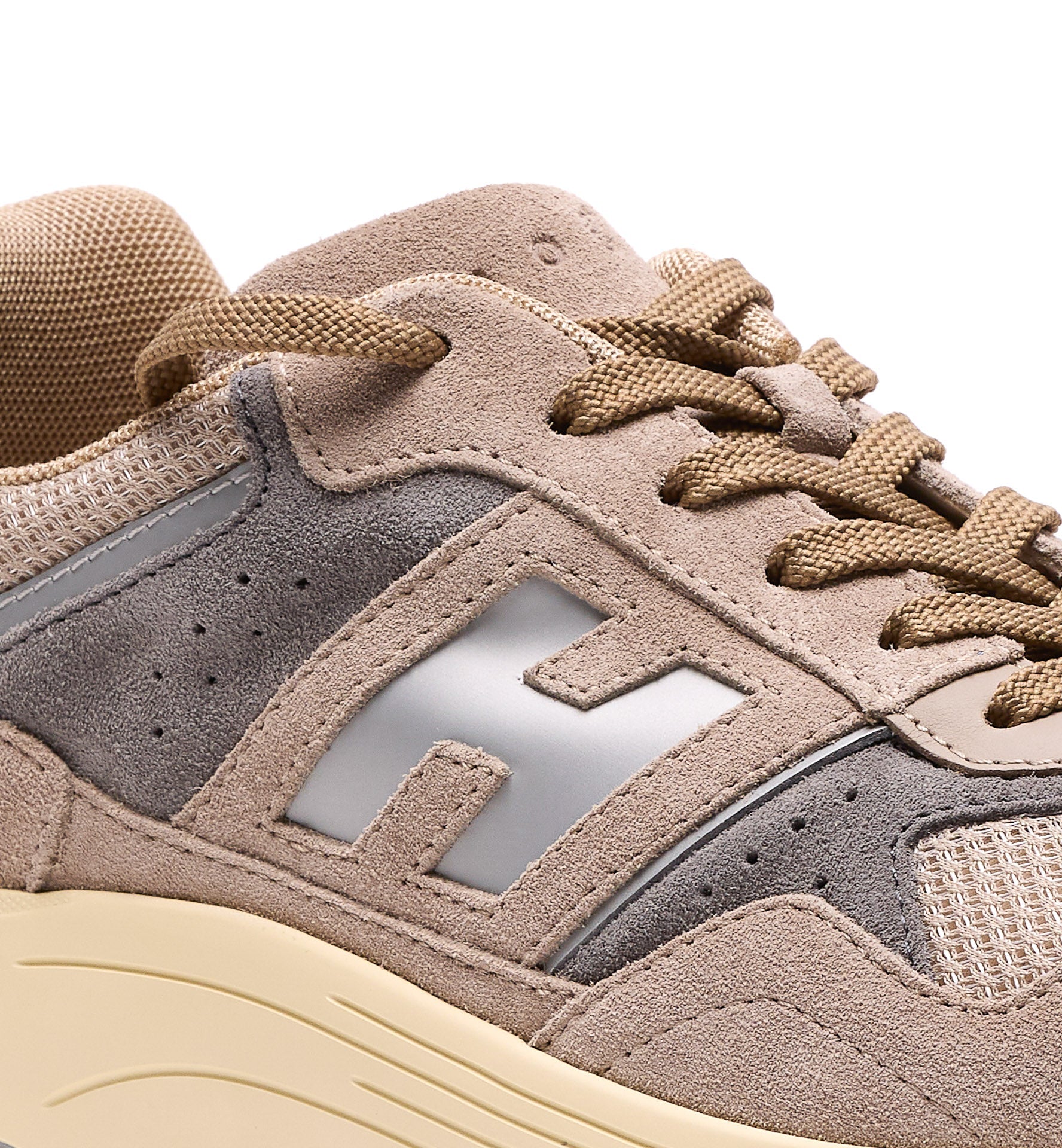 Hogan Sneakers Beige Leather - 9