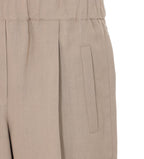 Brunello Cucinelli Shorts Beige Viscose