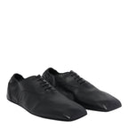 MM6 Maison Margiela Flat shoes Black Calf Leather/leather Sole - 40