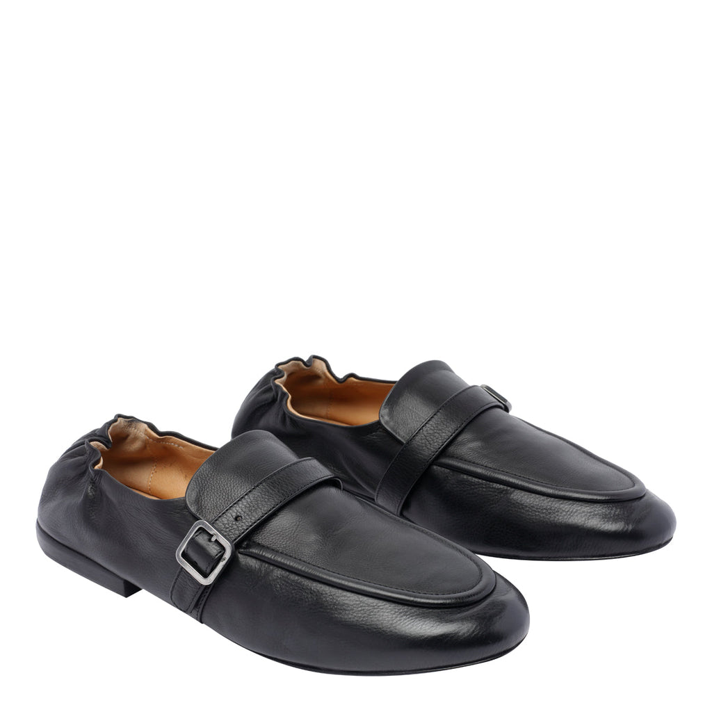 Marsell Flat shoes Black Calf Leather/leather Sole - 37