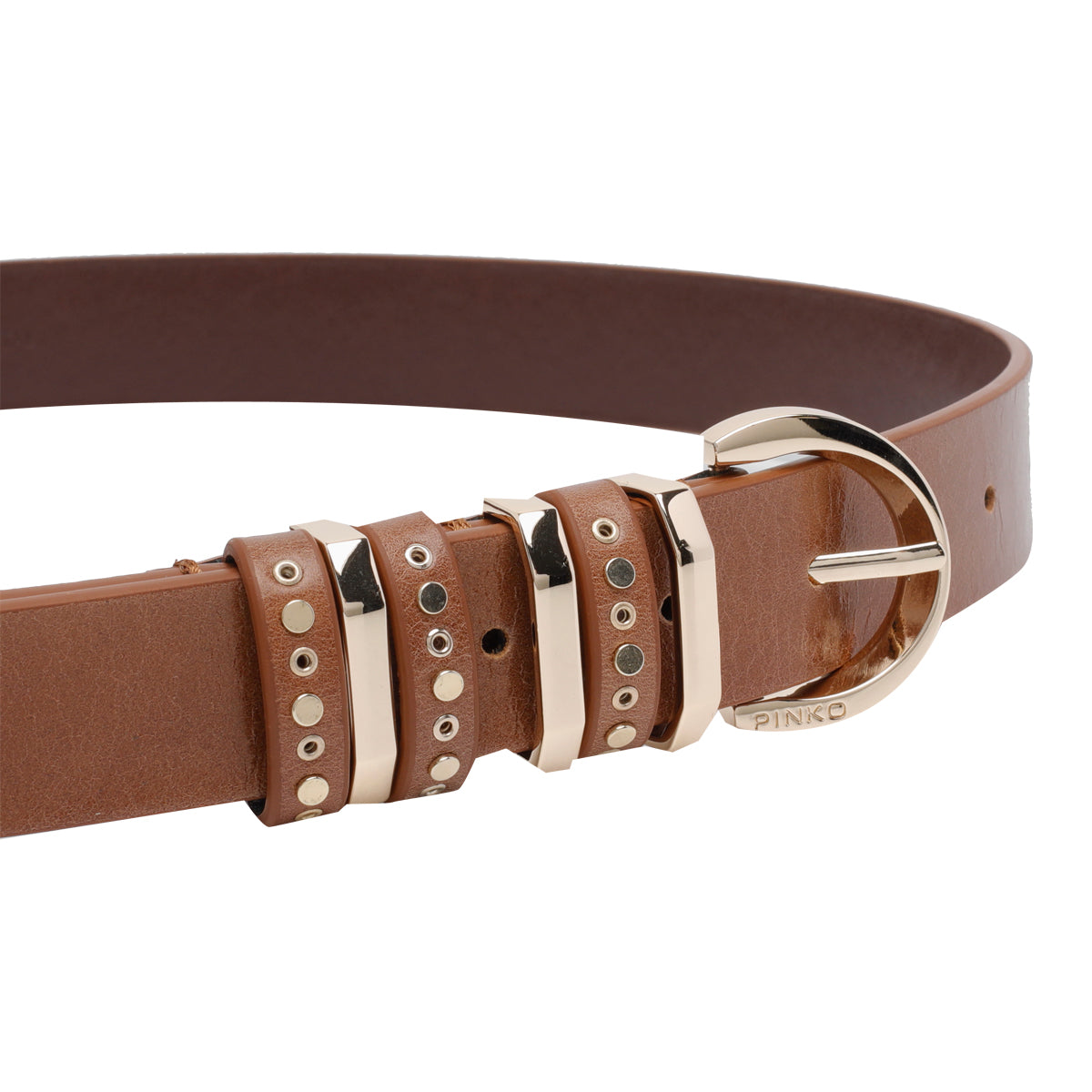 Pinko Belts Brown Calf Leather - L