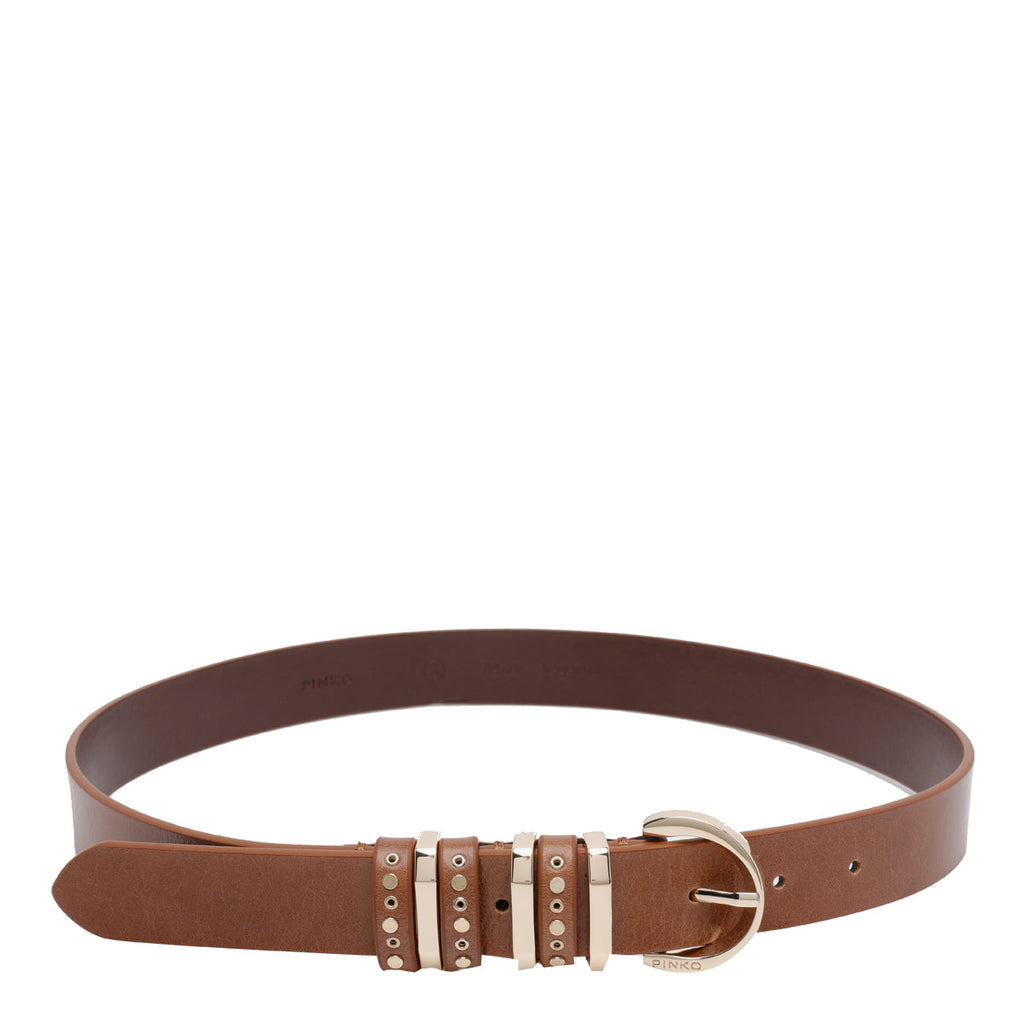 Pinko Belts Brown Calf Leather - L
