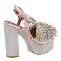 Kurt Geiger With Heel Multicolour Fabric And Strass/rubber Sole
