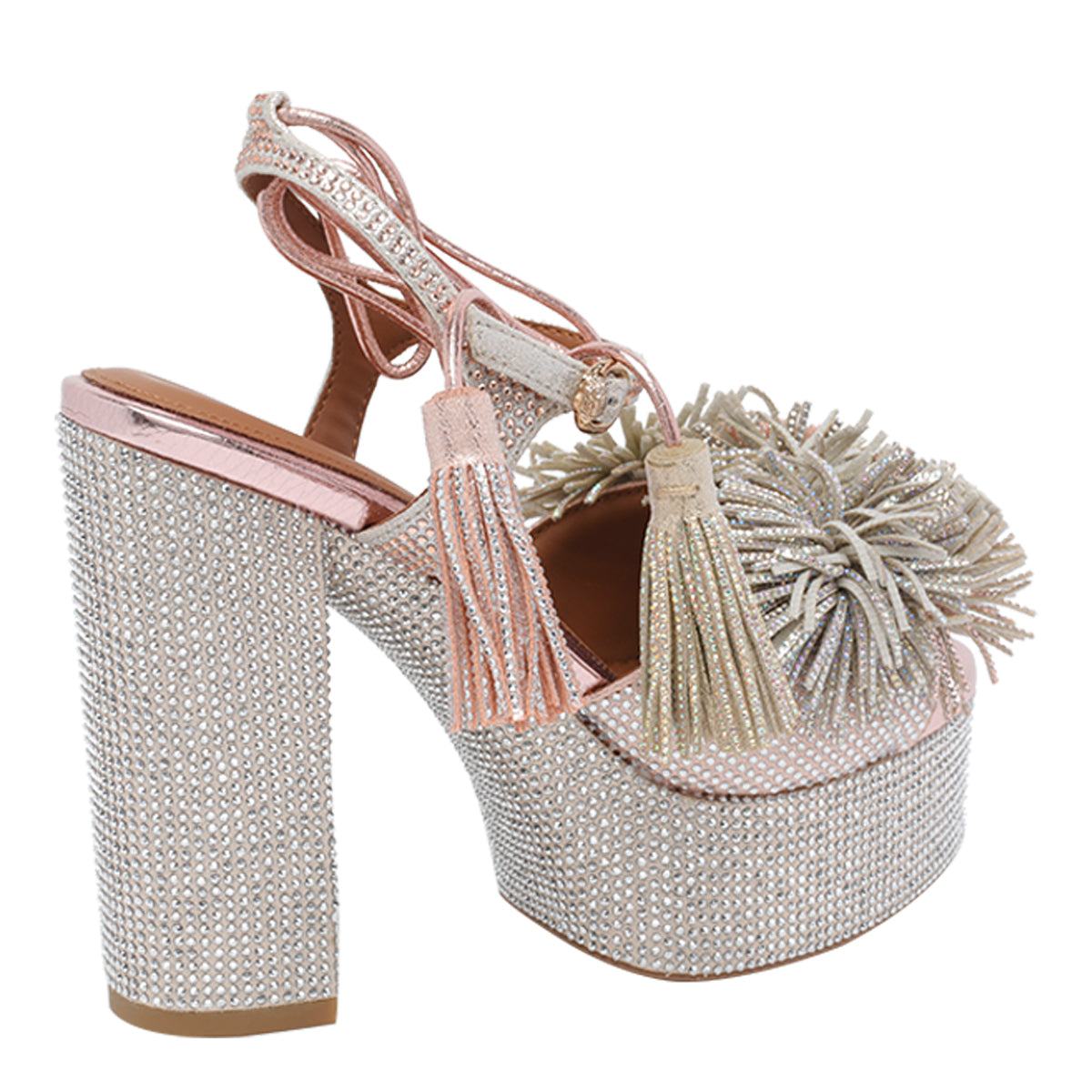Kurt Geiger With Heel Multicolour Fabric And Strass/rubber Sole