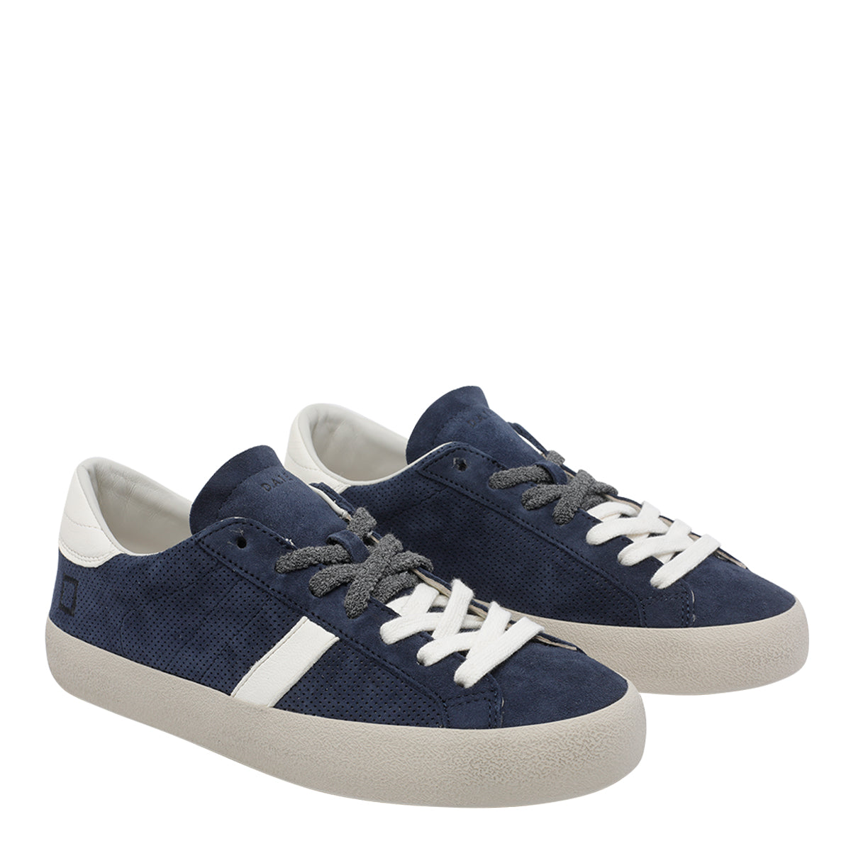 D.A.T.E. Sneakers Blue Suede Upper/ Rubber Sole - 42