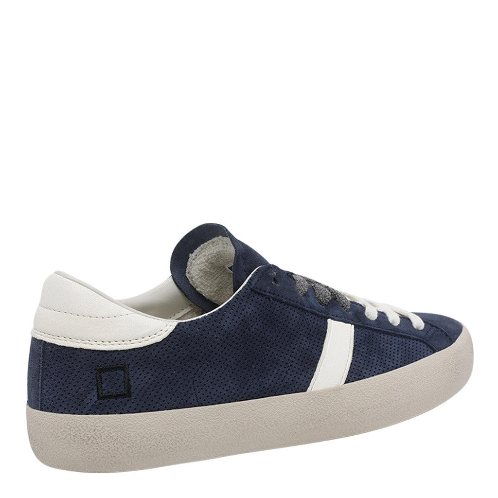 D.A.T.E. Sneakers Blue Suede Upper/ Rubber Sole - 42