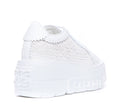 Casadei Sneakers White Calf Leather/rubber Sole