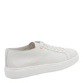 Santoni Sneakers White Calf Leather/rubber Sole