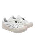 Moncler Sneakers White Leather Fabric Rubber Sole