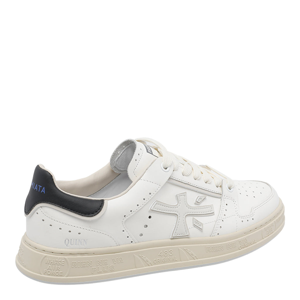 Premiata Sneakers White Calf Leather/rubber Sole - 45