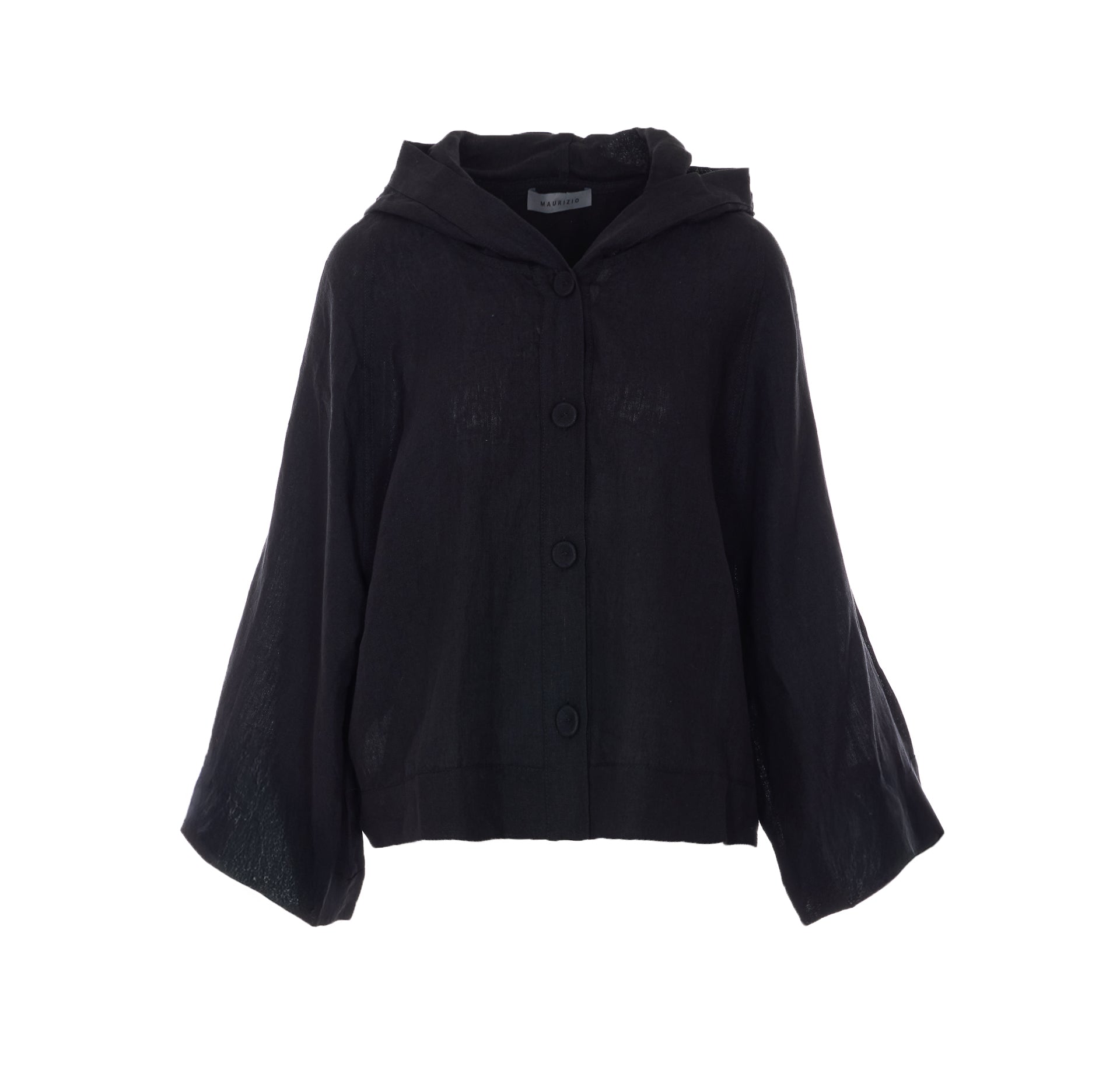 MAURIZIO Jackets Black Linen - L