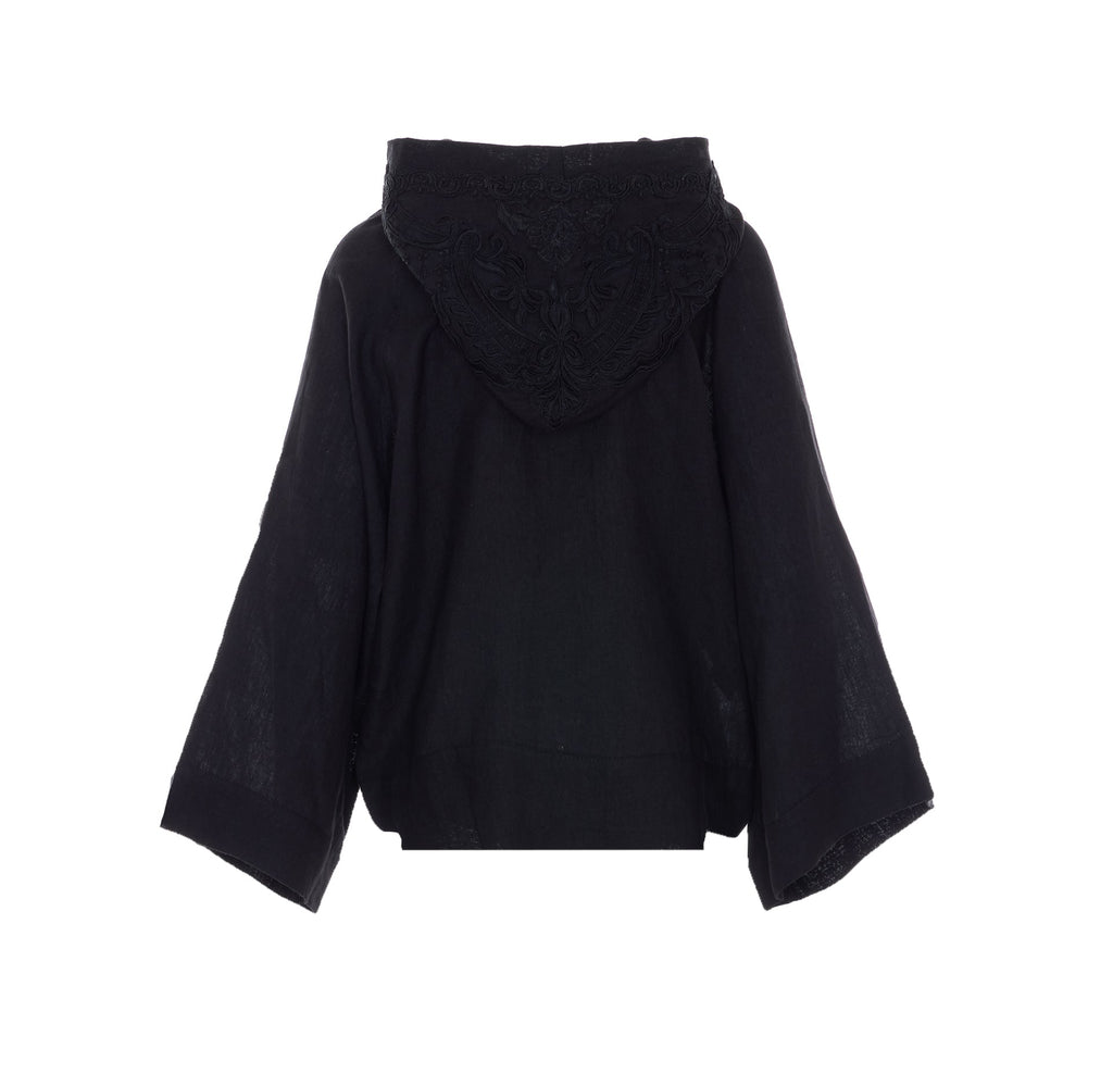 MAURIZIO Jackets Black Linen - L