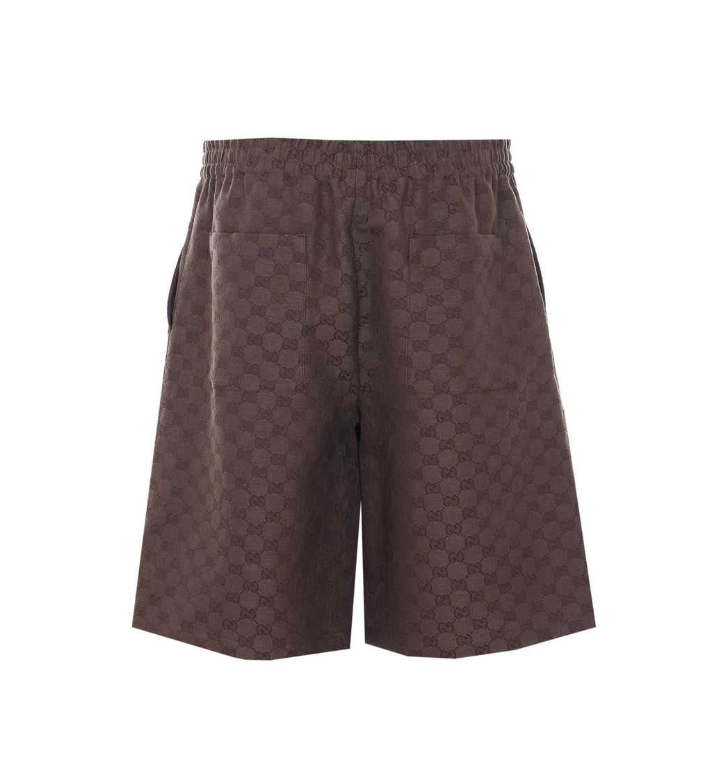Gucci Shorts Brown Linen - 48