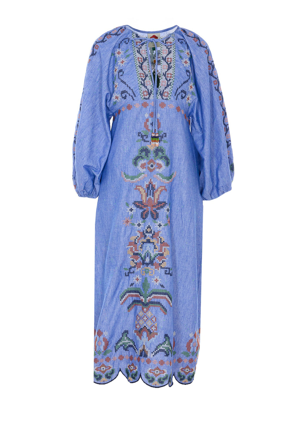 FARM RIO Dresses Blue Cotton - L