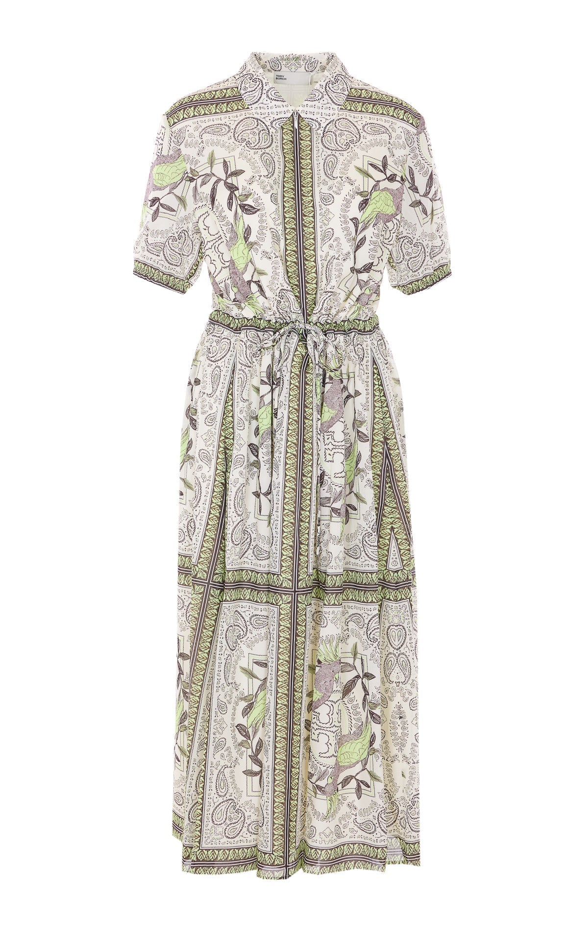 Tory Burch Dresses Green Silk - S