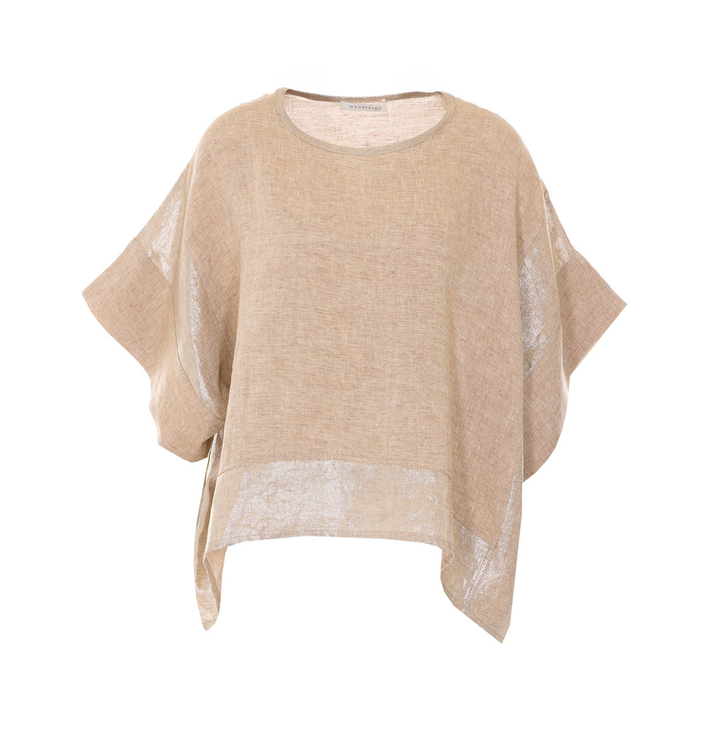 MAURIZIO Top Golden Linen - L