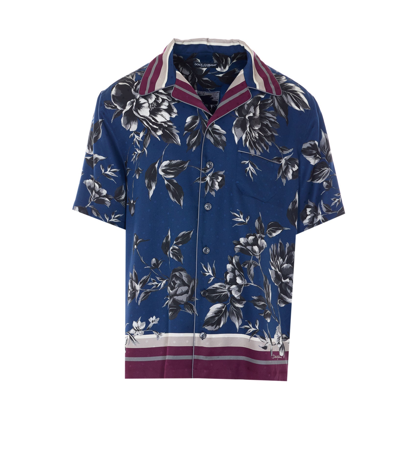 Dolce & Gabbana Shirts Blue Silk