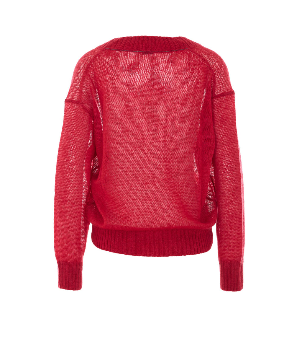 Brunello Cucinelli Sweaters Red Mohair - S