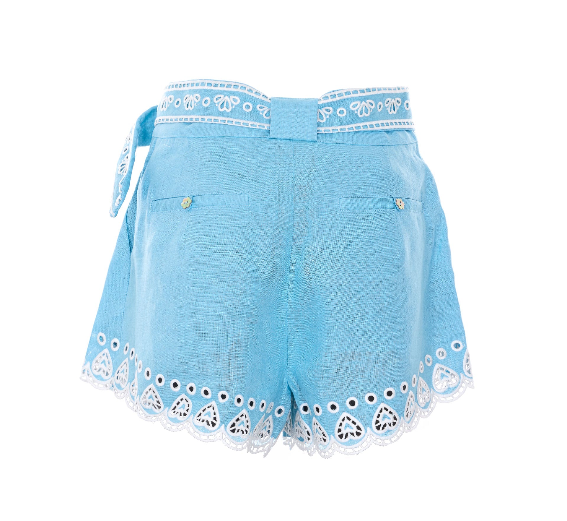 FARM RIO Dresses Blue Linen - XS