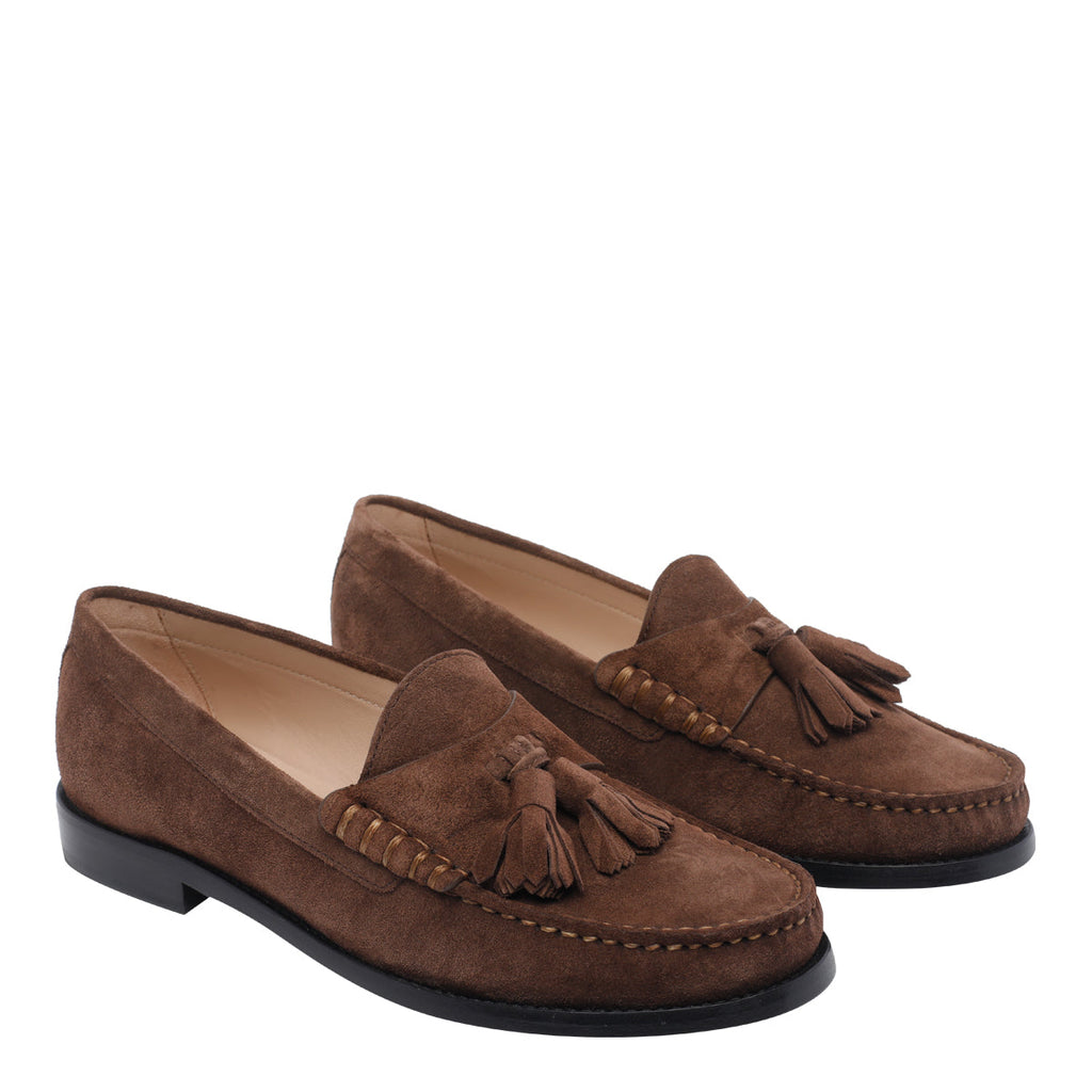 Stuart Weitzman Flat shoes Brown Suede Leather/leather Sole - 36
