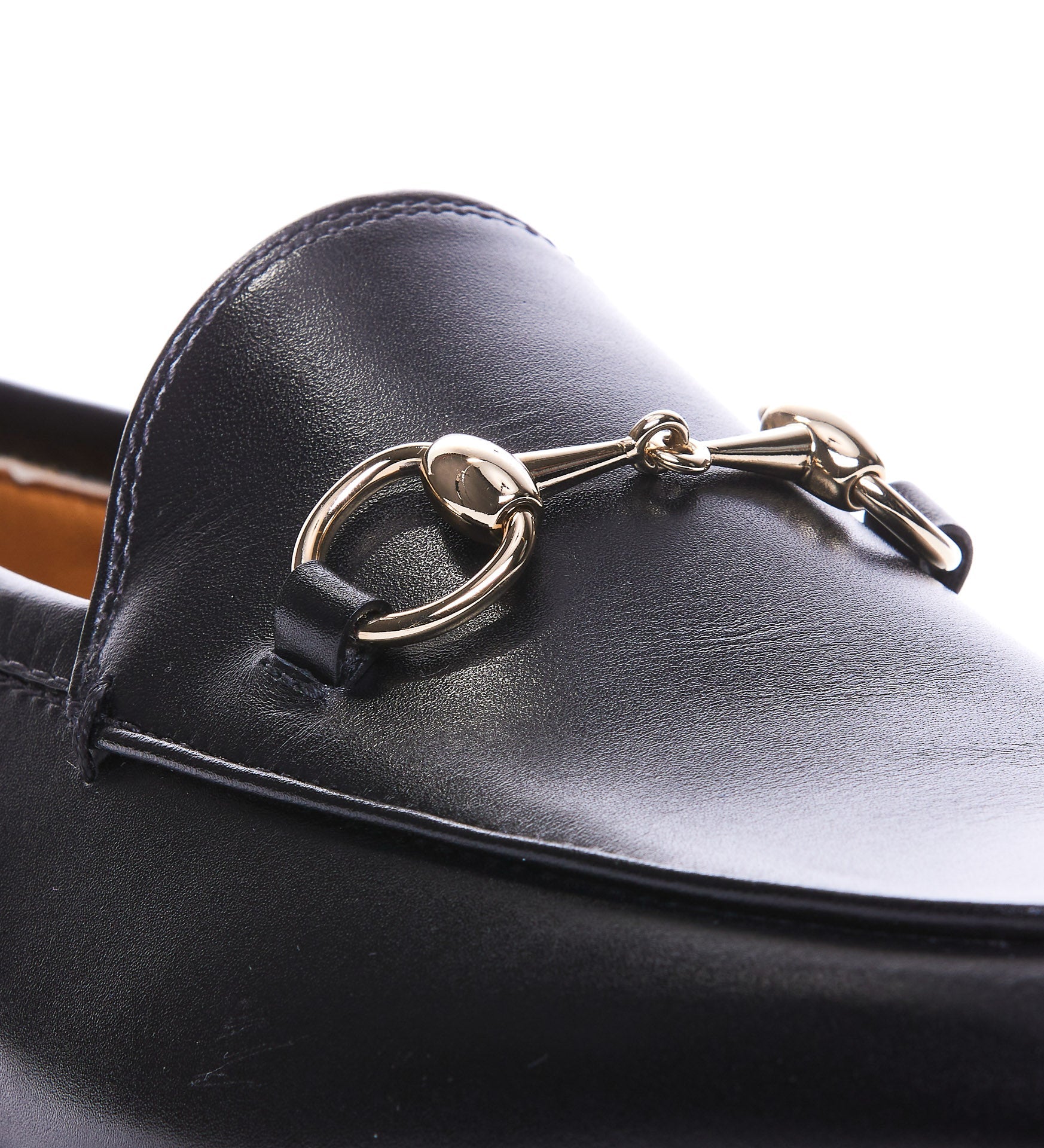 Gucci Flat shoes Black Calf Leather/leather Sole - 37