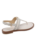 Michael Kors Sandals White Coated Fabric/rubber Sole - 7½