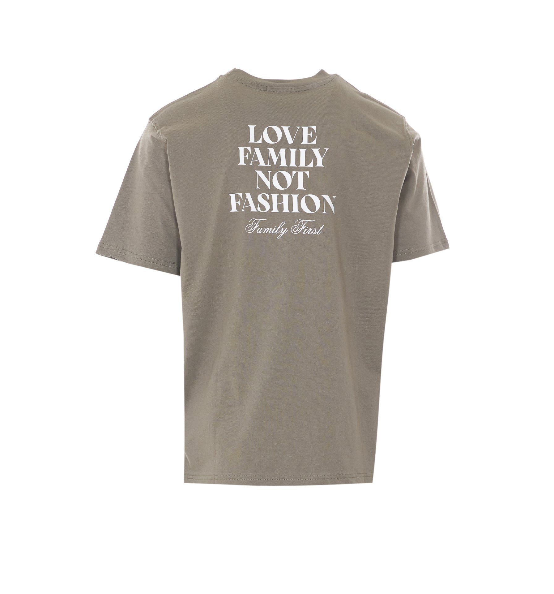 Family First T-shirts and Polos Green Cotton - S