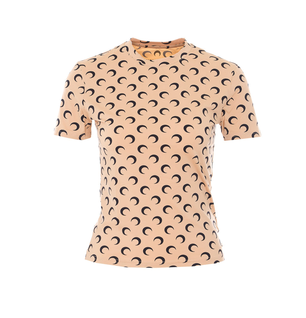 MARINE SERRE T-shirts and Polos Beige Polyamide - M