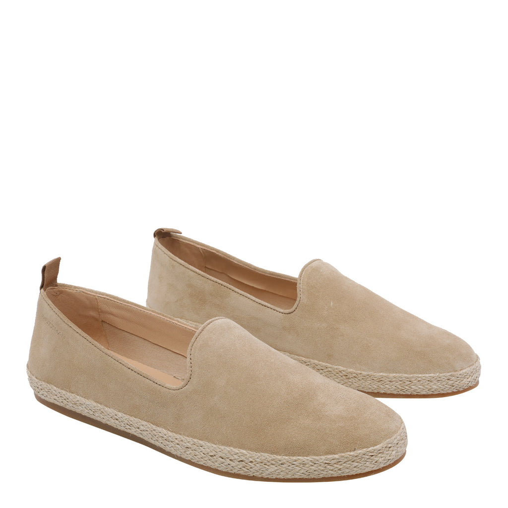 Stuart Weitzman Flat shoes Beige Suede Leather/rubber Sol