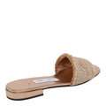 Jimmy Choo Sandals Brown Raffia Metallic/leather Sole - 38